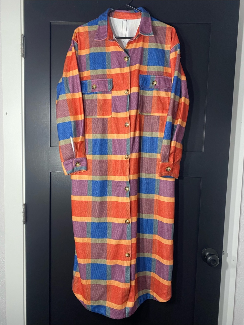 4/$16 Long Button Up Top